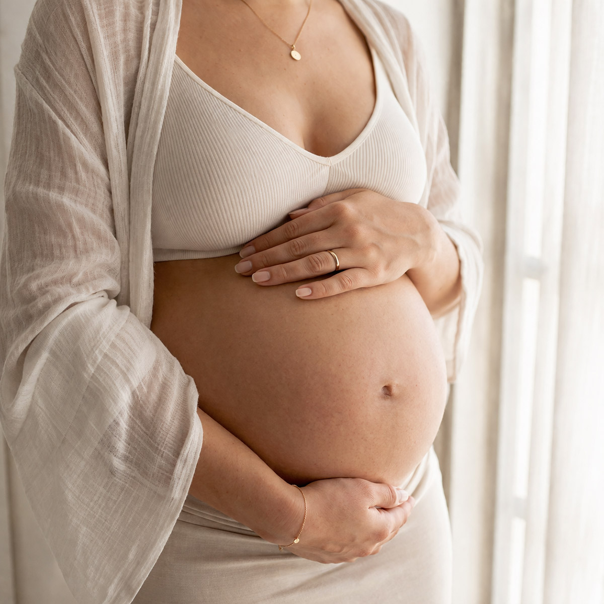 DIY Nahaufnahme vom Babybauch